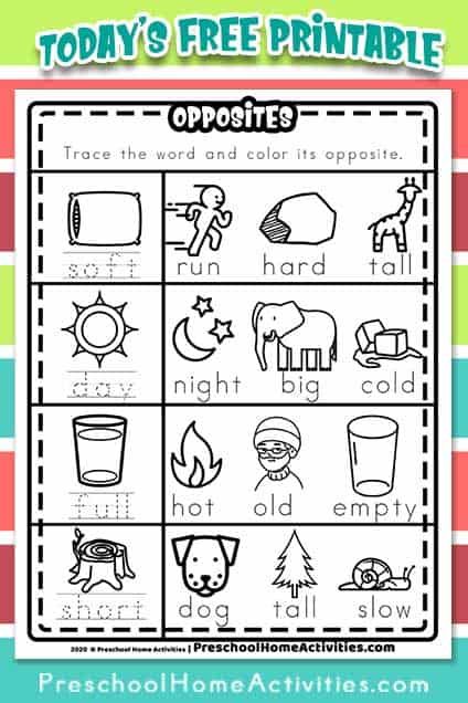 Opposites For Preschool Free Printables, Opposites Worksheet Kindergarten, Opposite Activity For Preschool, Preschool Opposites Activities, Opposites Worksheet Preschool, Opposite Activities For Preschool, Opposite Activities, Opposite Worksheet, Preschool Opposites