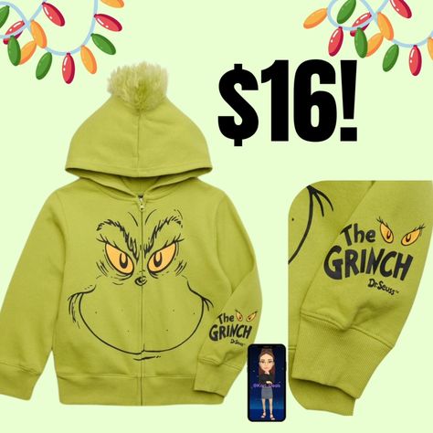 HOW CUTE!!!! Brand new release - boys Grinch Hoodie, only $16!!! Link in my bio!! . . #walmartpartner #ad #walmart #grinch #christmas Grinch Hoodie, Grinch Christmas, New Release, Christmas Deco, Grinch, Brand New, Christmas, Quick Saves