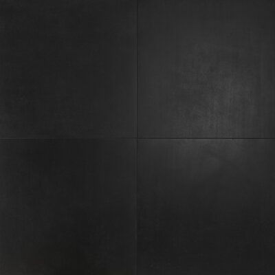 Ivy Hill Tile Stria 24" x 24" Porcelain Wall and Floor Tile | Wayfair Black Tiles Texture Seamless, Mod House, Black Tile Bathrooms, Black Ceramic Tiles, Interior Detailing, Affordable Tile, Black Floor Tiles, Dark Modern, Matte Tile