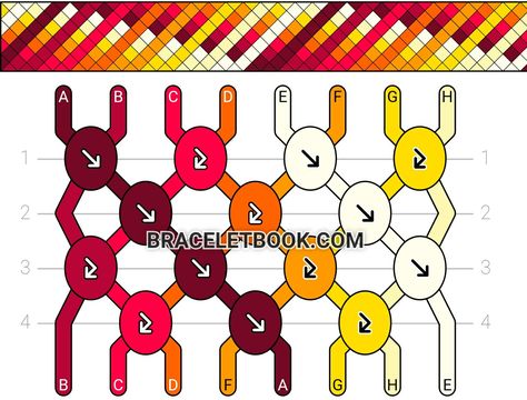 8 Color Friendship Bracelet, 8 Strand Friendship Bracelet Patterns, 8 Strand Friendship Bracelet, Bracelet Template, Cool Friendship Bracelets, Friendship Bracelets Easy, String Bracelet Patterns, Friendship Bracelet Patterns Easy, Yarn Bracelets