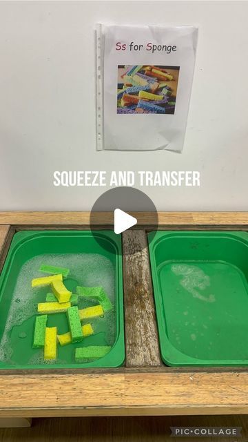 ‎Natalia  نتاليا‎ on Instagram: "The most fun way to learn the letter s and who doesn’t love to play with water! Water play is always a win and children will love this activity because it includes water, sponges and soap. 🧼   ➡️Children get to transfer the sponge water from the left-hand side bowl to the right-hand side bowl and then back again. Children learn how water is absorbed by the sponge and then how squeezing the sponge releases the water and makes foam from the soap. This further develops their fine motor skills and strengths their hand grip. Children are also learning new words like squeeze, soap, sponges!   #preschoolactivities #preschoolathome  #educationalactivitiesforkids #toddleractivities #toddlerfun #preschoolactivities #preschoolisfun  #easyactivitiesforkids #parents #p Sponge Games For Kids, Water Fine Motor Activities, Water Play Activities For Preschoolers, Water Activity, The Letter S, Childs Play, Educational Activities For Kids, Parent Life, Easy Activities