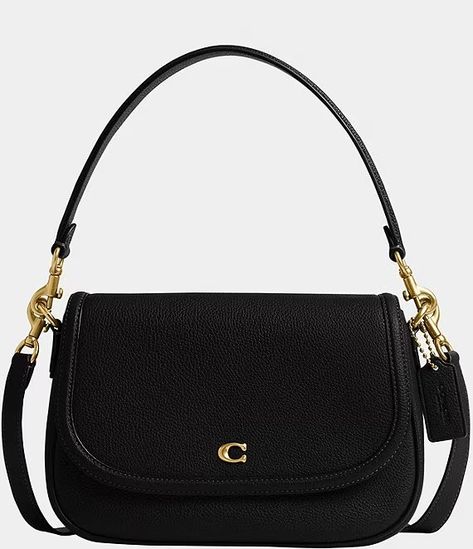 COACH Legacy Small Pebbled Leather Shoulder Bag | Dillard's Coach Legacy, Fancy Bags, Luxury Purses, Pretty Bags, Bag Trends, Black Shoulder Bag, Cute Bags, Perfect Bag, Dillard's