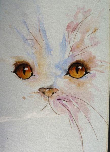 Watercolour And Ink Animals, Cats Art Drawing, Learn Watercolor Painting, Watercolor Paintings For Beginners, Diy Watercolor Painting, Hur Man Målar, Watercolor Painting Techniques, Watercolor Flower Art, Cat Air