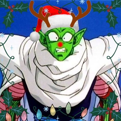 Dragon Ball Christmas Pfp, Dbz Christmas Pfp, Dragonball Christmas, Dbz Christmas, Christmas Dragon Ball, Dragon Ball Christmas, Christmas Anime, Christmas Pfp, Christmas Dragon