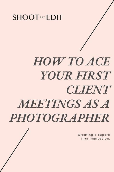 infographic stating how to ace your first client meetings as a photographer Photography Inspo, Photography Business, A Wedding, Wedding Photographer, Wedding Photographers, Wedding Photography, Photographer, Photography