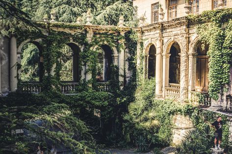 Abandoned Sanatorium, Sochi Russia, Sochi, Beautiful Architecture, Pretty Places, Fantasy Landscape, Dream Garden, Abandoned Places, Fantasy World