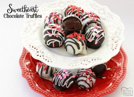 SWEETHEART TRUFFLES Homemade Chocolate Truffles, Homemade Valentine, Homemade Truffles, Jessica Williams, Truffle Recipe, Homemade Valentines, Valentines Day Treats, Homemade Candies, Valentine's Day Quotes