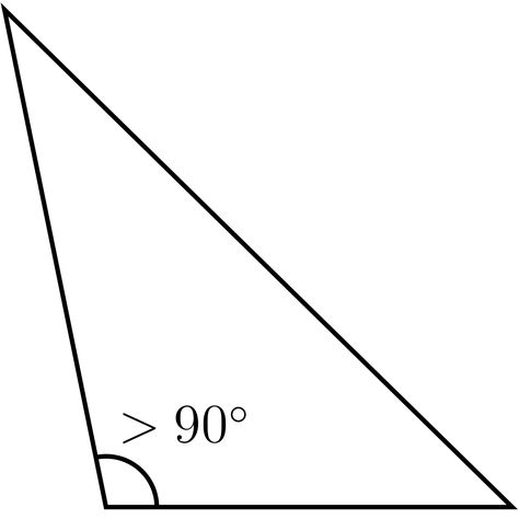 Triangle.Obtuse,  has one interior angle that measures more than 90° Obtuse Triangle, Triangles, Geometry, Composition, Collage, Pins, Quick Saves