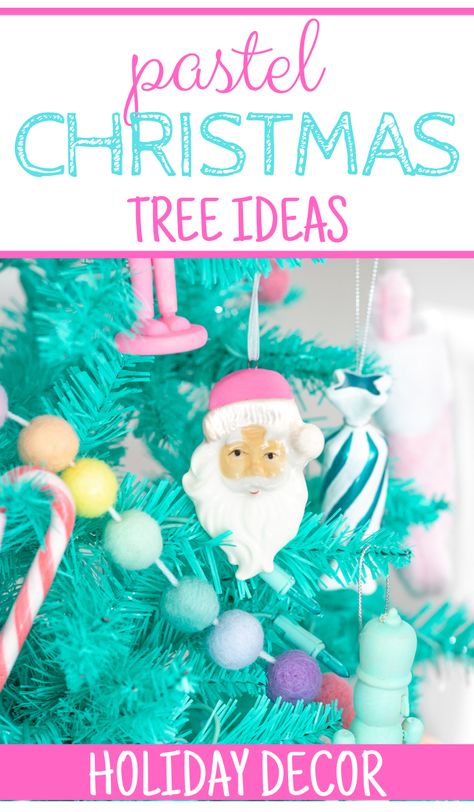 Pink And Teal Christmas Tree, Teal Christmas Decorations, Teal Christmas Tree, Turquoise Christmas Tree, Christmas Tree Decoration Ideas, Tree Decoration Ideas, Christmas Tree Inspo, Teal Christmas, Christmas Tree Decor Ideas