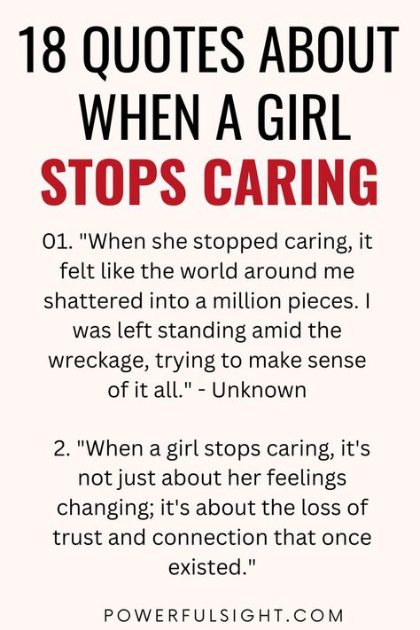 When A Girl Stops Caring Quotes When A Woman Stops Caring Quotes, When She Stops Caring Quotes, When A Woman Stops Caring, Stop Trying Quotes, Stop Caring Quotes, Caring Quotes, Try Quotes, Stop Caring, Care Quotes