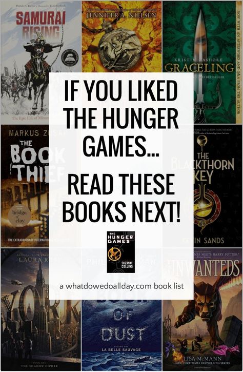 Readers who enjoyed The Hunger Games will enjoy these thrilling tales of survival, contests, sci-fi and dystopia. Exact Hunger Games read-alike books are boring–try something new! Book Games, Mom Crafts, Hunger Games Books, Books Ideas, Survival Books, Reading Themes, Dystopian Books, Read Aloud Books, The Book Thief