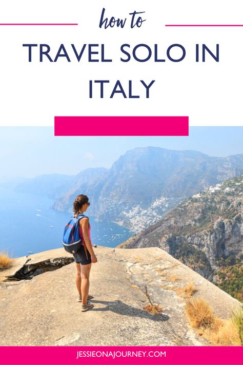 Italy solo travel can be a safe & fun experience. Read this ultimate guide to learn important tips for an amazing solo trip to Italy! After reading, you'll see that traveling alone in Italy doesn't have to be boring or scary. Travel solo to Italy and have an experience you'll never forget. What would you add to this Italy solo female travel guide? Traveling Italy, Traveling Alone, Trip To Italy, Solo Trip, Travel Safety, Southern Italy, Solo Female Travel, Travel Alone, Female Travel