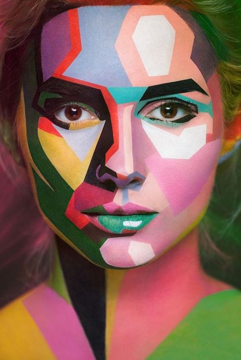 6 Halloween Makeup Ideas We’re Stealing From Pinterest Halloweenský Makeup, Pop Art Makeup, Cool Makeup Looks, Hur Man Målar, Victoria Secret Angels, Art Pop, Fantasy Makeup, Halloween Make, Costume Makeup