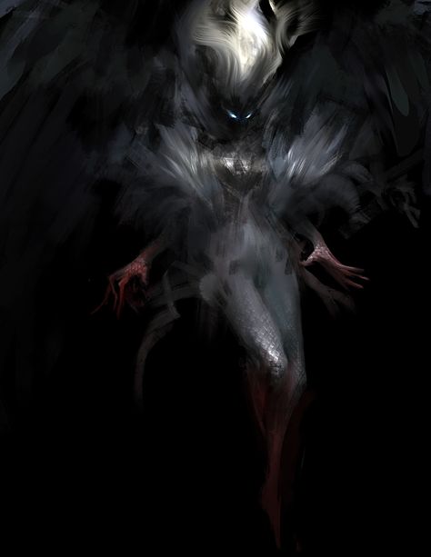 ArtStation - sketches "angels", Mikhail Palamarchuk Shadow Creatures, Female Demons, Dark Creatures, 다크 판타지, Demon Art, Fantasy Monster, Creature Concept Art, Arte Fantasy, Fantasy Rpg