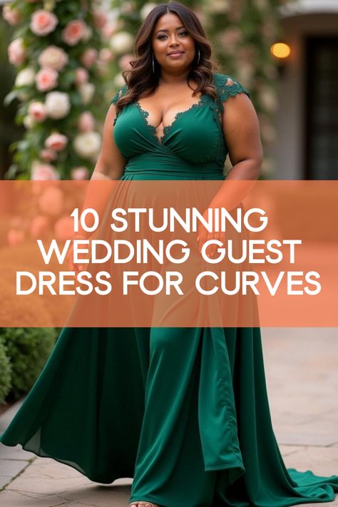 Did you know that finding the perfect wedding guest dress for curves can be a game-changer? Dive into our collection featuring elegant and chic styles that flatter every curve. From stunning plus-size gowns to curve-friendly cocktail dresses, discover how you can feel confident and radiant at any wedding. Uncover the secrets to looking fabulous and browse our must-see list of 20 stunning wedding outfit ideas! Plus Size Formal Dresses For Wedding Guest, Pretty Dresses For Weddings Guests, Plus Size Formal Dresses For Wedding, Green Wedding Guest Dress, Wedding Guest Dress Plus Size, Plus Size Wedding Guest Outfit, Green Wedding Guest Dresses, Formal Dress For Wedding Guest, Flattering Bridesmaid Dresses