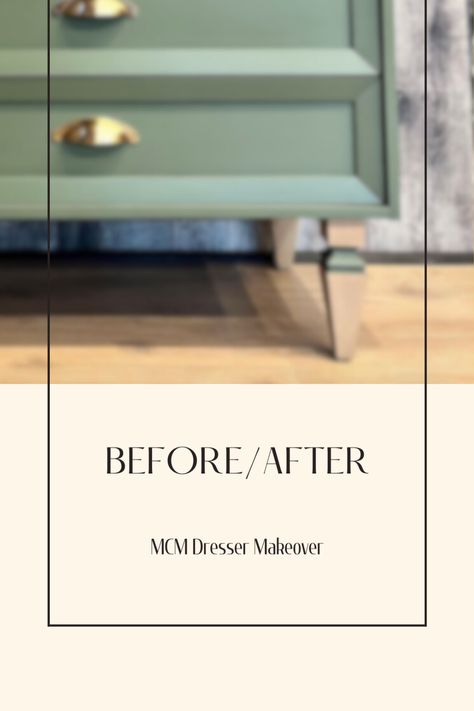 You have to see this MCM Dresser Makeover using Fusion Mineral paint !! 😲🖌️ Painted Mcm Dresser, Mcm Dresser Makeover, Refinished Dresser Diy, Mcm Dresser, Refinished Dresser, Dresser Diy, Dresser Refinish, Diy Dresser, Dresser Makeover