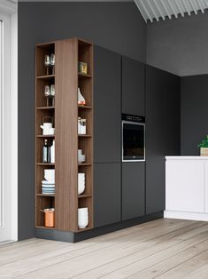 "Design Kitchen XXL" line available through Adige Design Modern Wardrobe Design, Modern Italian Kitchen, Wardrobe Design Ideas, Kitchen Shelving, Kabinet Dapur, Italian Kitchen, Kitchen Room Design, Kitchen Inspiration Design, Kitchen Furniture Design