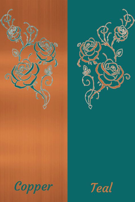 Turquoise And Copper Color Scheme, Burnt Orange And Teal Color Palette, Teal And Copper Color Palette, Teal And Copper Bedroom, Teal Color Combinations, Copper Color Palette, Colour Wheel Combinations, Copper Colour Palette, Copper Colour Scheme