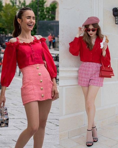 Shein Paris Outfits, Colorful Parisian Style, Emily In Paris Clothes, Outfits Inspired By Barbie, Emily In Paris Mindy Outfits, Emily In Paris Season 4 Outfits, A Day In Paris Outfit, Emily In Paris Outfits Inspiration, Emily En Paris