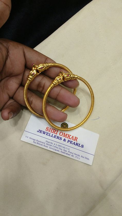 WhatsApp 9849918039 Gold sheet Bangle pair MRP base Bangle /kada / kangan /light weightgold Jewellery /kadiam /jewellery/MRP base/ Gold Sheets, Gold Bracelet, Bangles, Gold