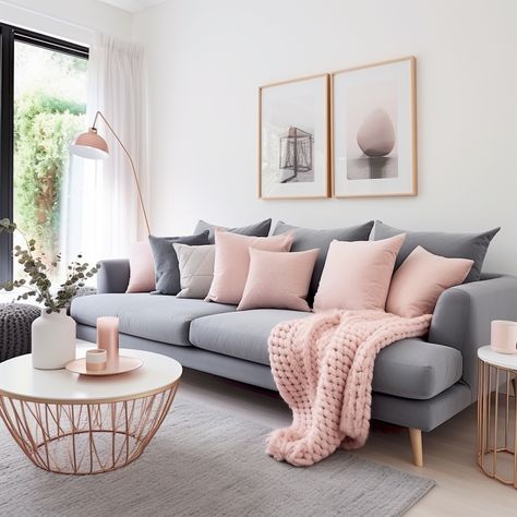 Cushion Ideas for Grey Sofas | CoverMyCushion Grey Sofa Cushions Color Schemes, Cushions For Grey Sofa, Grey And Pink Living Room, Blush Living Room, English Assignment, Grey Sofas, Grey Sofa Living Room, Cushion Ideas, Living Room Decor Gray