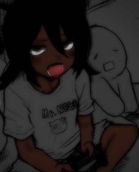 Black Anime, A Girl, Anime, Pins, Black, Art