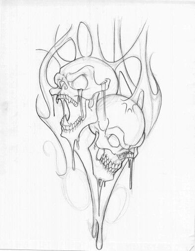 Skulls Evil Skull Tattoo, Skull Stencil, Skull Sleeve, Tattoo Trend, Tattoo Outline Drawing, Men Tattoo, Skull Art Drawing, Men Tattoos, Man Sketch