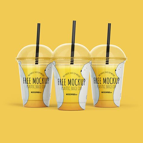 Free PSD Plastic Juice Cup Mockup Template Cup Packaging Ideas, Juice Cup Design, Cup Packaging, Cup Mockup, Juice Packaging, Cup Logo, Free Mockup Templates, Juice Cup, Box Mockup