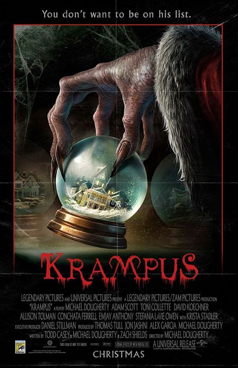 Krampus (2015) Krampus 2015, Krampus Movie, Christmas Horror Movies, Full Mon, Christmas Horror, Legendary Pictures, Best Christmas Movies, Adam Scott, Mischa Barton