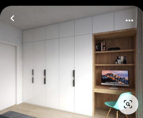 Built In Cupboards Bedroom, Desk Wardrobe, Design Ložnic, Bedroom Built In Wardrobe, Bedroom Cupboards, Bedroom Cupboard, Murphy Bed Plans, Built In Cupboards, Bedroom Cupboard Designs