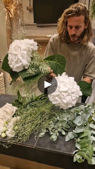 12K reactions · 543 shares | White Summer 
#flowers 
#hydrangeas | Parmi Les Fleurs | Pascal Letoublon · Friendships White Elegant Wedding Bouquet, Hortensia Table Decoration, Limelight Hydrangea Flower Arrangement, White Hortensia Bouquet, White Hortensia, Hydrangea Floral Installation, White Hydrangea Centerpieces, Modern Floral Arrangements, Hydrangea Centerpiece