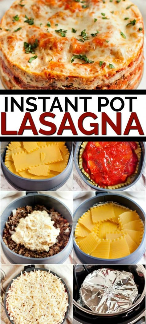 Tortellini Pesto, Pot Lasagna Recipe, Lazy Lasagna Recipe, Instant Pot Lasagna Recipe, Instant Pot Lasagna, Instant Pot Ideas, Instant Pot Pasta Recipe, Pot Lasagna, Instant Pot Meals