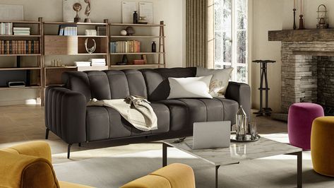 Portento Bespoke Living Room, Natuzzi Editions, Room Pieces, Living Room Pieces, Home Styling Tips, Cabinetry Hardware, Trending Furniture, Luxurious Sofa, Day Room