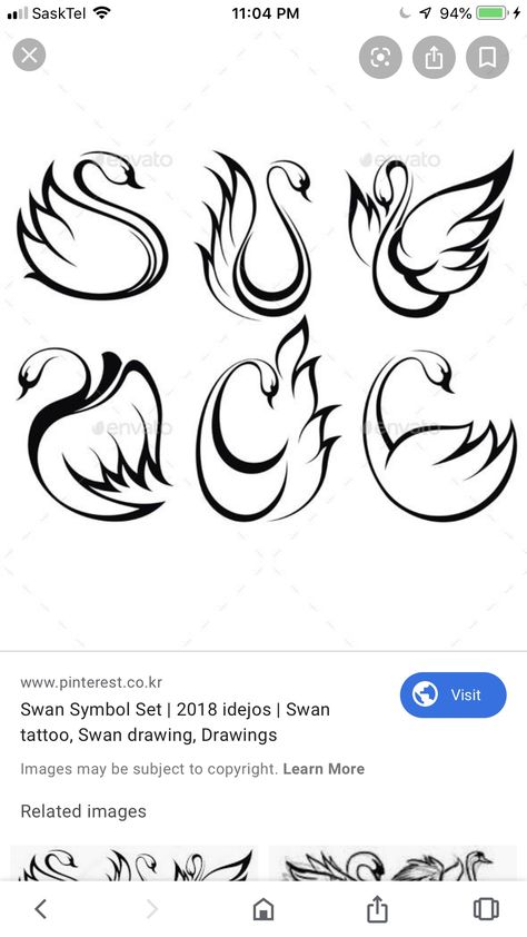 Simple Swan Tattoo, Swan Drawing, Swan Tattoo, Single Line Tattoo, Stylish Iphone Cases, Bird Silhouette, Hand Embroidery Design Patterns, Drawing Images, Hand Embroidery Design