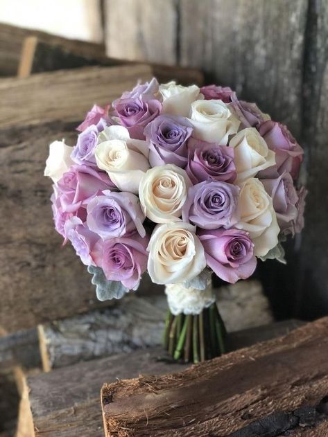 Quinceanera Flowers, Flower Boquet, Lilac Bouquet, Purple Bridal Bouquet, Purple Wedding Bouquets, Purple Wedding Theme, Wedding Flower Packages, Inspiration Tattoos, Lavender Bouquet