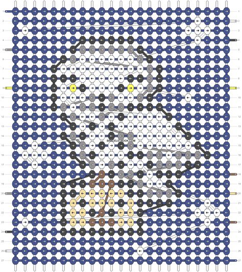 Owl Friendship Bracelet Pattern, Harry Potter Bracelet Pattern, Boho Bracelets Diy, Alpha Bracelets, Owl Magic, Harry Potter Bracelet, Bracelet Book, Harry Potter Owl, Owl Bracelet