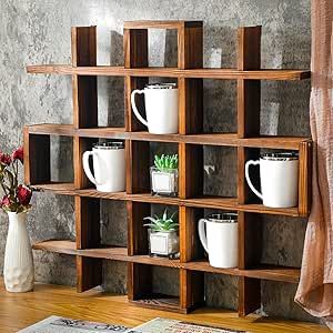 Coffee mug wall rack