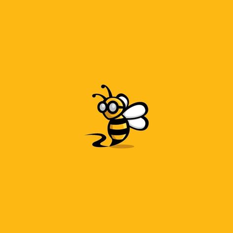 Bee with glasses and nib #logo #logoinspirations #logodesigns #logodesigner #logonew #bee #art #animal #vector #idea #concept #mascot… Bee Mascot, Bee Logo, Animal Vector, Logo New, Bee Art, Bee Hive, Logo Inspiration, Bee, Logo Design