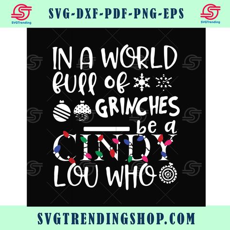 Cindy Lou Who Svg, Santa Claus Svg, Svg Grinch, Cindy Lou Who, Grinch Svg, Horror Svg, Svg Horror, Cindy Lou, Trending Svg