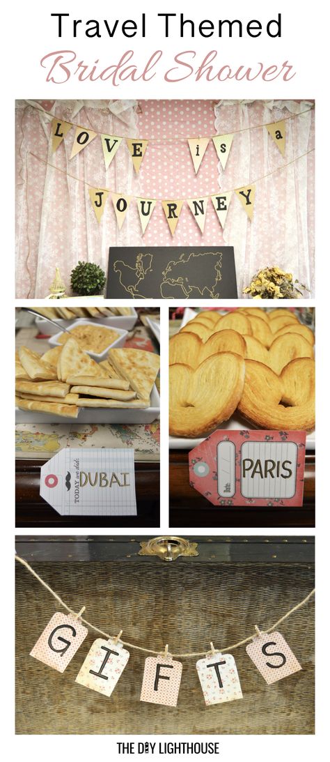 Traveling From Miss To Mrs, Honeymoon Shower, Travel Bridal Showers, Travel Theme Bridal Shower, Party Event Ideas, Diy Wedding On A Budget, Simple Bridal Shower, Vintage Bridal Shower, Adventure Theme