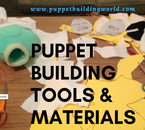 These are the neccessary tools and materials for building a profession ventriloquist soft figure or Muppet style puppet. Diy Sock Puppets, Concert Clothes, Puppet Building, Kangaroo Art, Billy The Puppet, Professional Puppets, Reader's Theater, Purple Pen, Felt Puppets