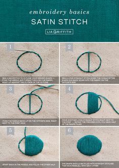 Beginniner Embroidery, Hand Embroidery Basics, Embroidery Stitch How To, How To Embroider A Towel By Hand, Chain Stitch Filling Embroidery, Embroidery Stitch For Filling, How To Fill In Large Areas Embroidery, Hand Embroidery Practice, Embroidery Basics Stitches