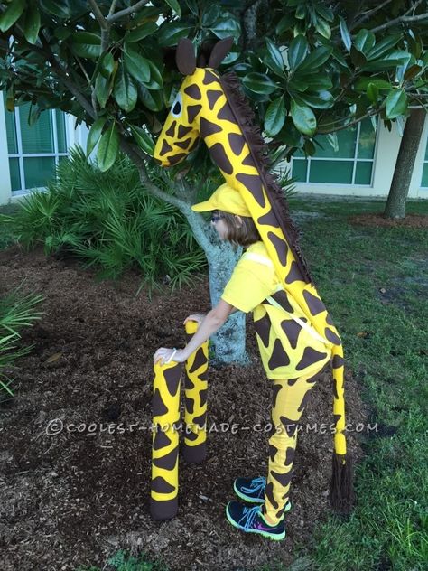 Diy Giraffe Costume, Homemade Animal Costumes, Diy Giraffe, Gerald The Giraffe, Lion King Costume, Lion King Musical, Giraffe Costume, Halloween Costumes 2014, Lion King Jr