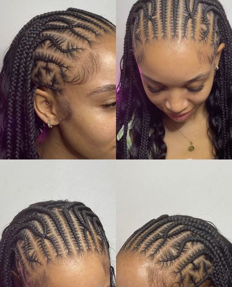 Braided Ideas, Cornrow Hairstyle, Hair Braid Designs, Cornrows Natural Hair, Twisted Hair, Goddess Braids Hairstyles, Quick Natural Hair Styles, African Hair Braiding Styles, Box Braids Hairstyles For Black Women