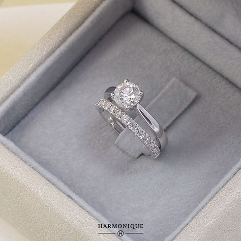 Marriage Ring Set, Marriage Bands, Weding Rings, خواتم خطوبة, Wedding Rings Sets His And Hers, Couple Ring Design, Pretty Engagement Rings, Dream Wedding Ring, Engagement Rings Couple