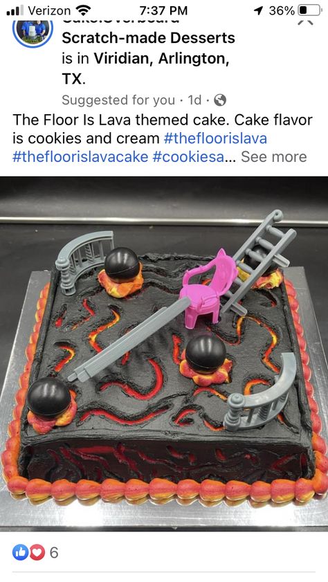 The Floor Is Lava Birthday Cake, Floor Is Lava Birthday Cake, Floor Is Lava Cake, Lava Birthday Cake, Floor Is Lava Birthday Party, Lava Party, Floor Is Lava, The Floor Is Lava, Lava Cake