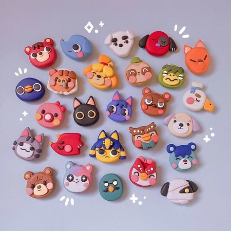 Clay Magnets, Diy Air Dry Clay, Air Dry Clay Projects, Tanah Liat, Clay Diy Projects, Clay Crafts Air Dry, Keramik Design, Cute Polymer Clay, Cute Clay