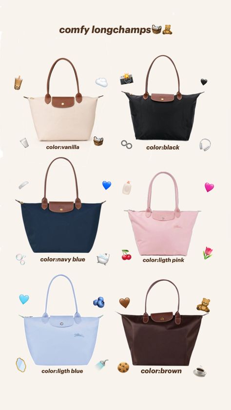 Longchamp Aesthetic, Ligth Pink, Longchamp Outfit, Everyday Bag Essentials, School Bag Essentials, Inside My Bag, Longchamp Bag, Girly Bags, Colorful Bags