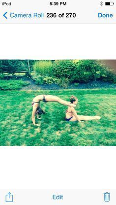 Gymnastics Stunts, 2 Person Yoga, 2 Person Stunts, Two People Yoga Poses, 2 Person Yoga Poses, Dancing Moves, Acro Yoga Poses, Acro Gymnastics, Yoga Challenge Poses