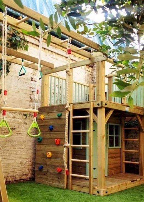 Playground Landscaping, Trees Garden, Play Area Backyard, Backyard Trees, Outdoor Play Areas, Diy Playground, Outdoor Play Area, Playground Design, Big Garden